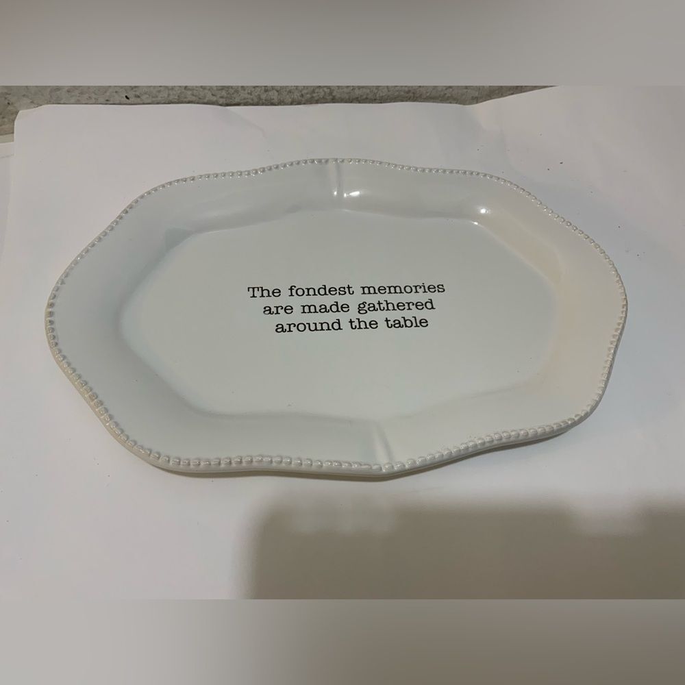 Mud Pie FONDEST MEMORIES SERVING PLATTER G12